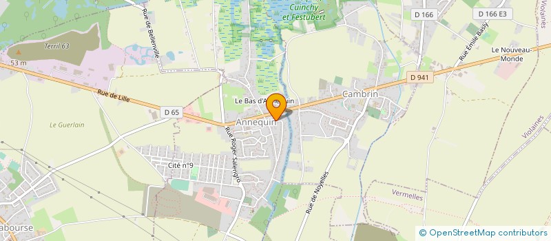 localisation de l'entreprise PCI AMENAGEMENT à ANNEQUIN
