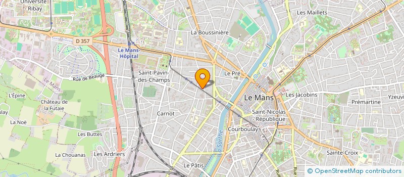 localisation de l'entreprise PCI DECOR  LE MANS