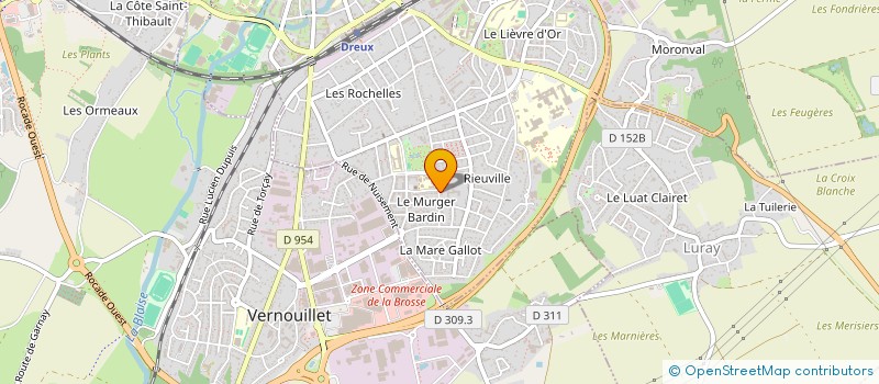 localisation de l'entreprise PCI TRAVAUX à DREUX