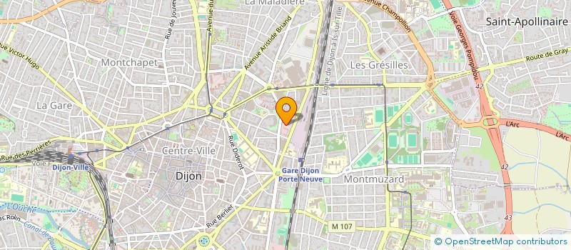 localisation de l'entreprise PCJA DISTRIBUTION à DIJON