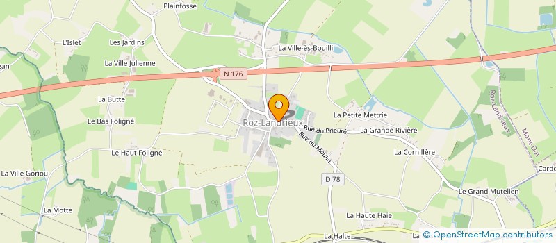 localisation de l'entreprise PCJA IMMO  ROZ-LANDRIEUX