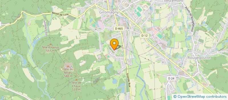 localisation de l'entreprise PCJL INVESTISSEMENT à GIROMAGNY