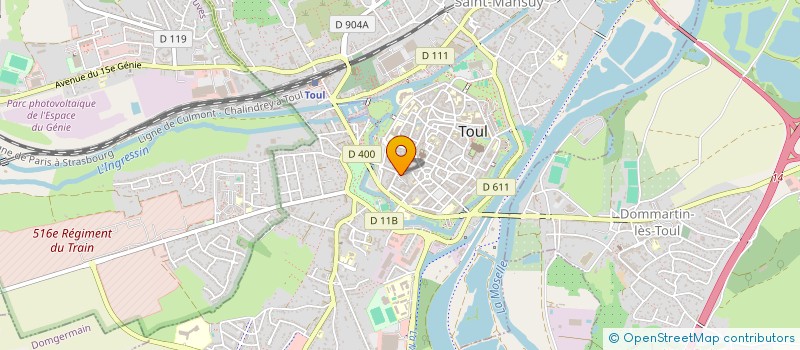 localisation de l'entreprise PCK CUREL  TOUL