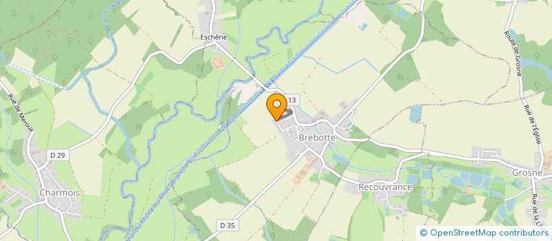 localisation de l'entreprise PCL à BREBOTTE