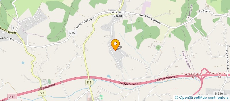 localisation de l'entreprise PCL ST-GO  SAINT-GAUDENS