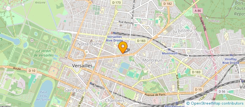 localisation de l'entreprise PCL STUDIO à VERSAILLES