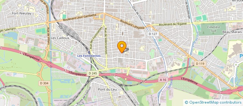 localisation de l'entreprise PCLE  CALAIS