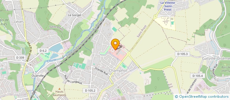 localisation de l'entreprise PCM 28  CHAMPHOL