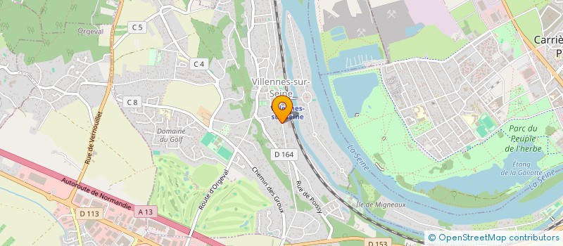 localisation de l'entreprise PCM  VILLENNES-SUR-SEINE