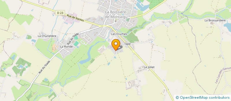 localisation de l'entreprise PCM à LA BOISSIERE-DE-MONTAIGU