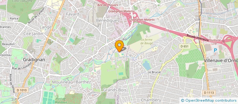 localisation de l'entreprise PCM BATIMENT  GRADIGNAN
