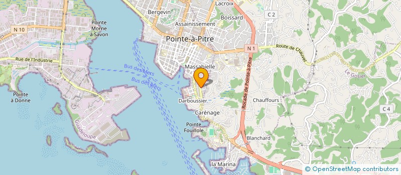 localisation de l'entreprise PCM.BTP  POINTE-A-PITRE