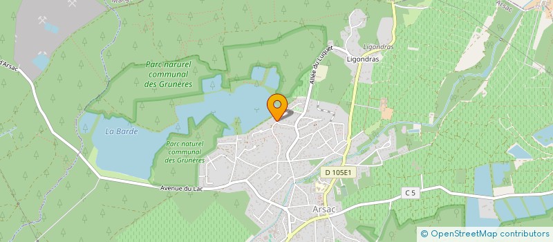 localisation de l'entreprise PCM IMMO  ARSAC