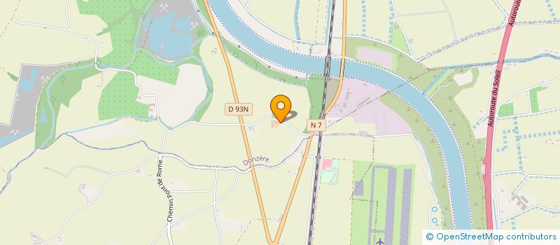 localisation de l'entreprise PCM PIZZAS  DONZERE