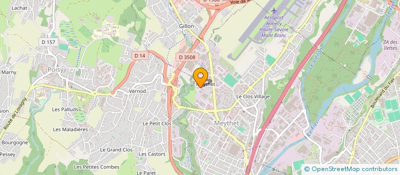 localisation de l'entreprise PCM THERMIQUE  ANNECY