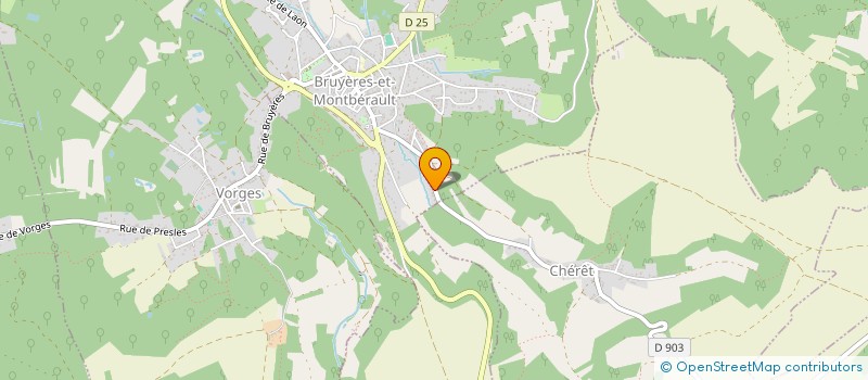 localisation de l'entreprise PCMA à BRUYERES-ET-MONTBERAULT