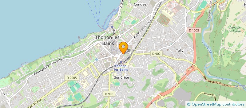 localisation de l'entreprise PCMACWEB à THONON-LES-BAINS