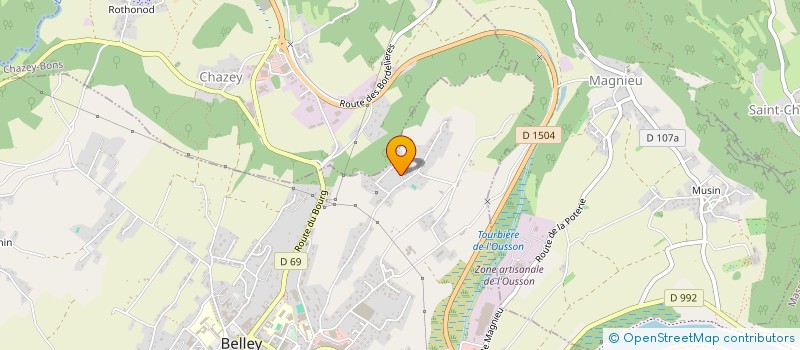 localisation de l'entreprise PCMB  BELLEY