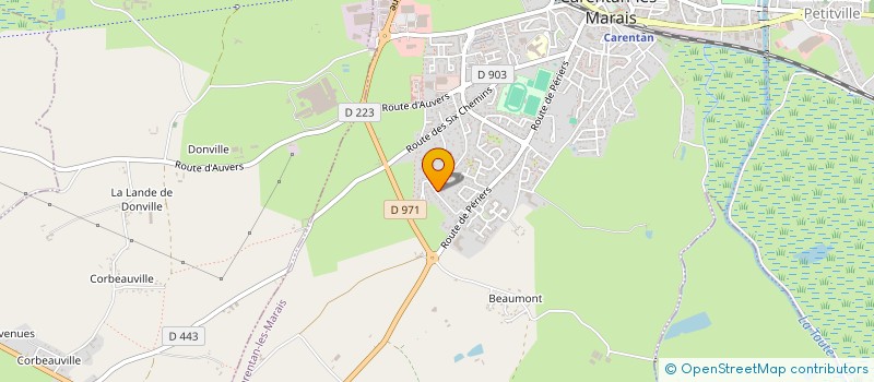 localisation de l'entreprise PCMB4A à CARENTAN-LES-MARAIS