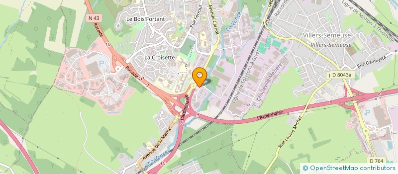 localisation de l'entreprise PCMEZIERE  CHARLEVILLE-MEZIERES