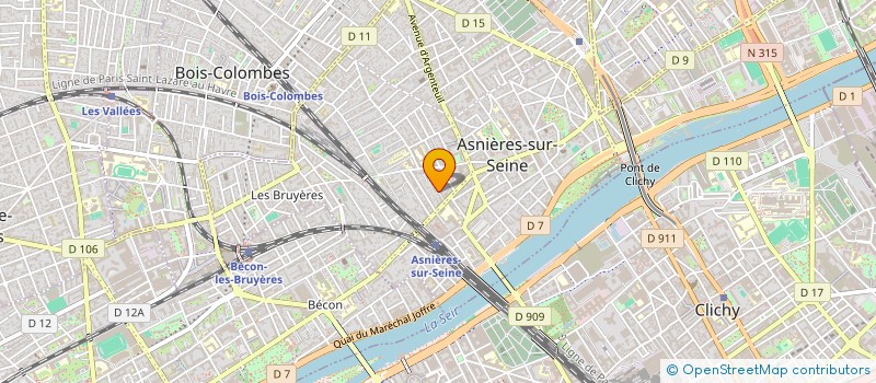 localisation de l'entreprise PCMH INVESTISSEMENTS  ASNIERES-SUR-SEINE