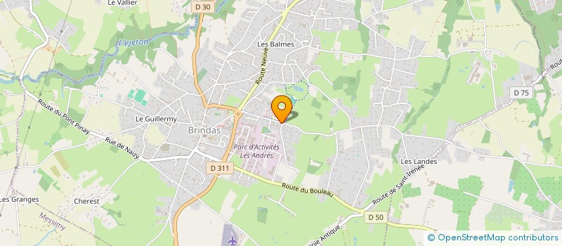 localisation de l'entreprise PCMM  BRINDAS