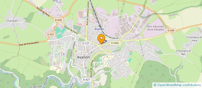localisation de l'entreprise PCOM ANALYTICS à AVALLON