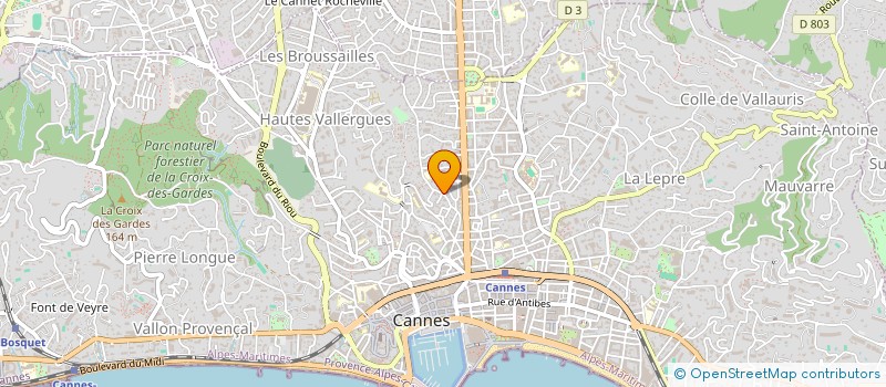 localisation de l'entreprise PCP à LE CANNET