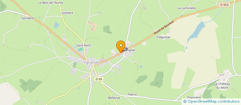 localisation de l'entreprise PCP  YGRANDE