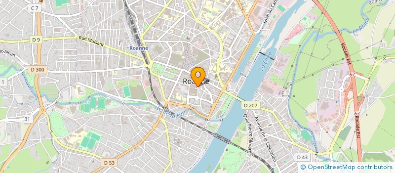localisation de l'entreprise PCP RH ROANNE  ROANNE