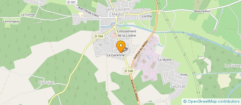 localisation de l'entreprise PCP TROPEL  SAINT-LAURENT-MEDOC