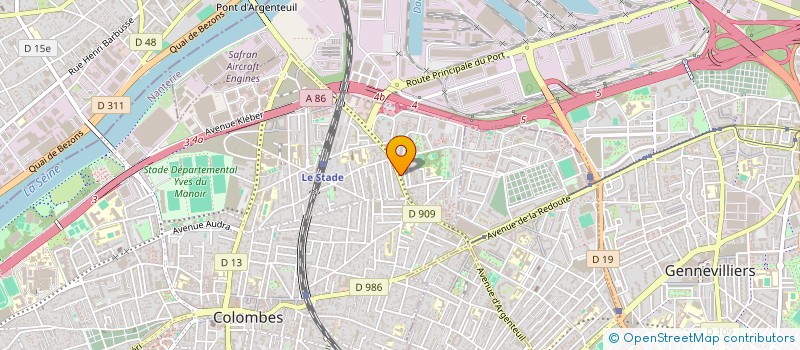 localisation de l'entreprise PCR à COLOMBES
