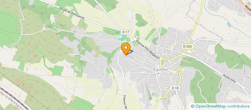 localisation de l'entreprise PCR PLOMBERIE à EGUILLES