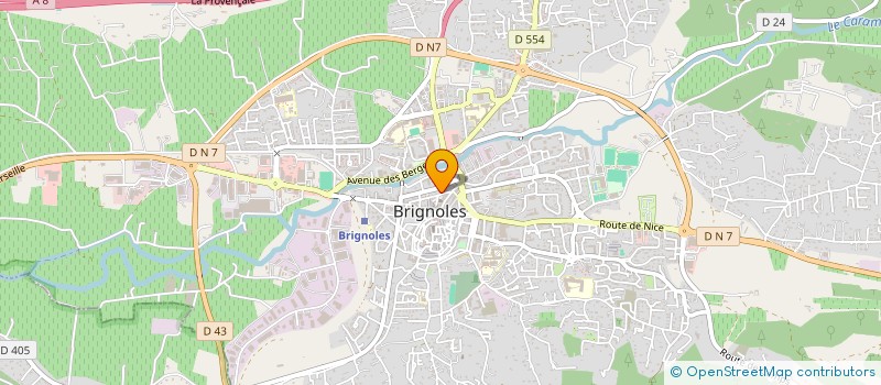 localisation de l'entreprise PCR RESTAURATION  BRIGNOLES