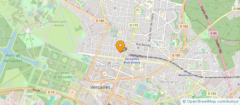localisation de l'entreprise PCR TACHET à VERSAILLES