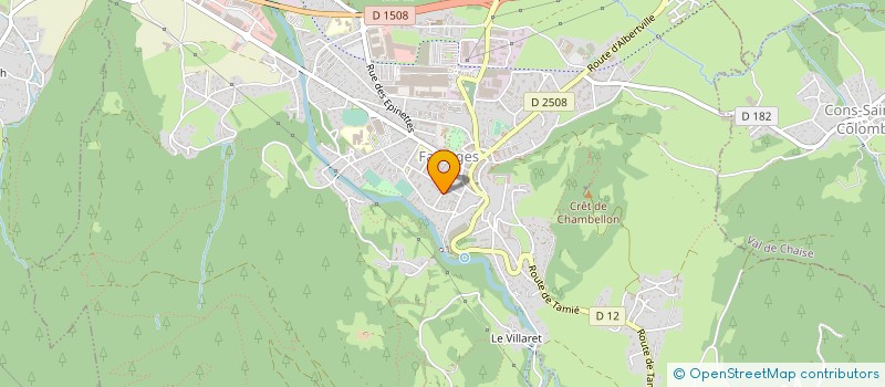 localisation de l'entreprise PCRASTER  FAVERGES-SEYTHENEX