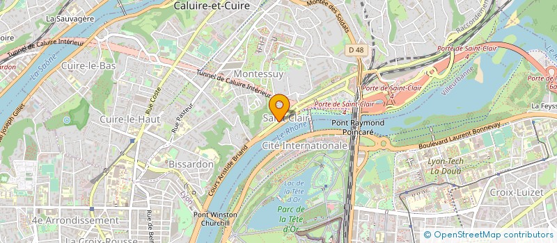 localisation de l'entreprise PCS à CALUIRE-ET-CUIRE