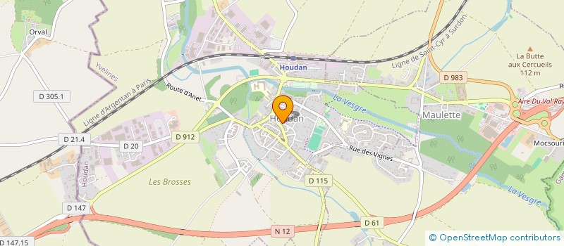 localisation de l'entreprise PCS INFORMATIQUE  HOUDAN