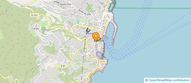localisation de l'entreprise PCS INVESTISSEMENT à BASTIA