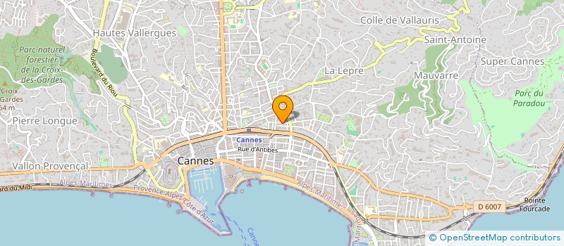 localisation de l'entreprise PCS PLOMBERIE à CANNES