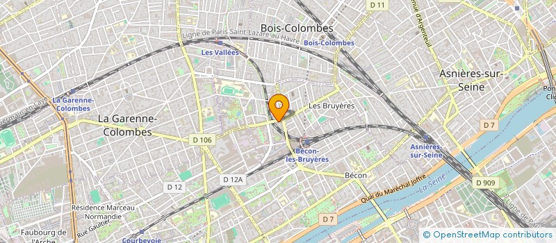 localisation de l'entreprise PCS (PRESTIGE CONSEIL ET STRATEGIE) à BOIS-COLOMBES