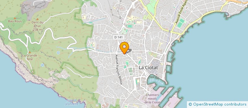 localisation de l'entreprise PCS PROJET CONCEPT SUD  LA CIOTAT