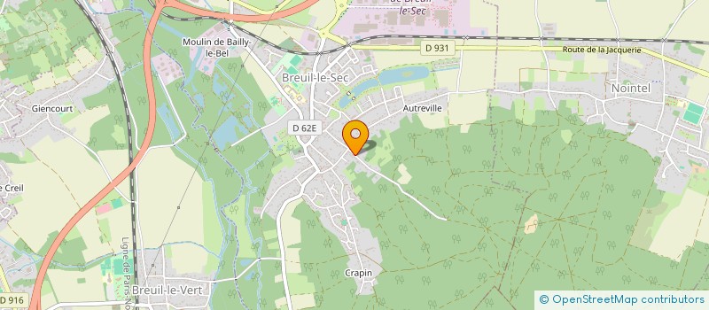 localisation de l'entreprise PCS SERVICES  BREUIL-LE-SEC