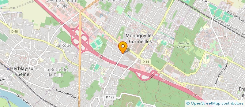 localisation de l'entreprise PCS THIERRY  MONTIGNY-LES-CORMEILLES