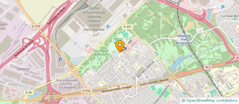 localisation de l'entreprise PCS TRAVAUX à AULNAY-SOUS-BOIS