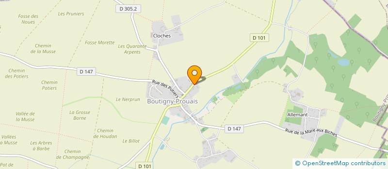 localisation de l'entreprise PCSI SOLUTIONS à BOUTIGNY-PROUAIS