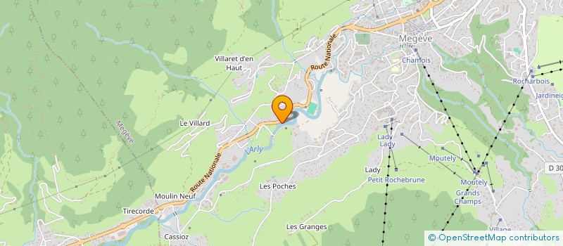 localisation de l'entreprise PCTM à MEGEVE