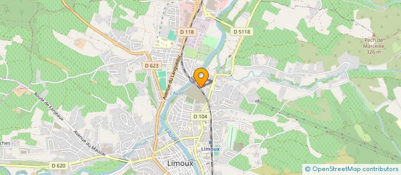 localisation de l'entreprise PCTRANS  LIMOUX