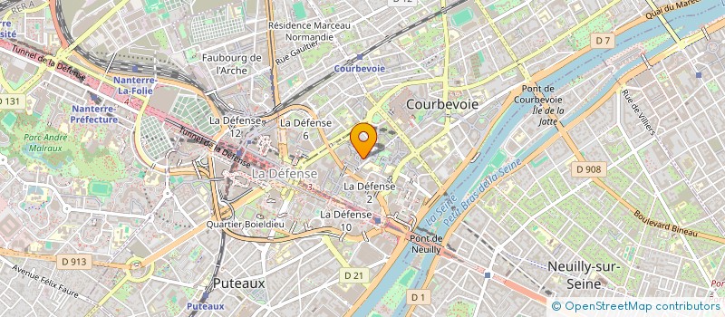 localisation de l'entreprise PCUK PRODUITS CHIMIQUES UGINE KUHLMANN à COURBEVOIE