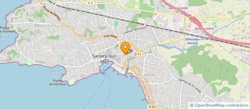localisation de l'entreprise PCV  SANARY-SUR-MER
